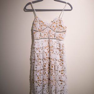 White lace dress
